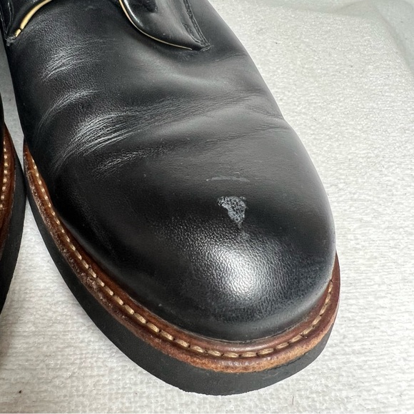 Samuel Hubbard Shoe Mens Founder Leather Black Lace Up Casual Vibram Sole 9.5 - Picture 4 of 15